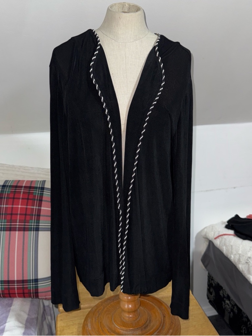 Black cardigan